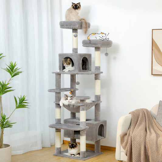 72" Large Cat Tree and Tower for Indoor Cats