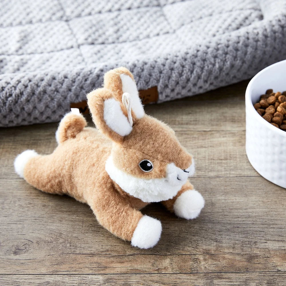 Squeaky Plush Dog Toy Bunny 8.25in