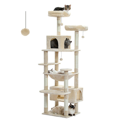 72" Large Cat Tree and Tower for Indoor Cats