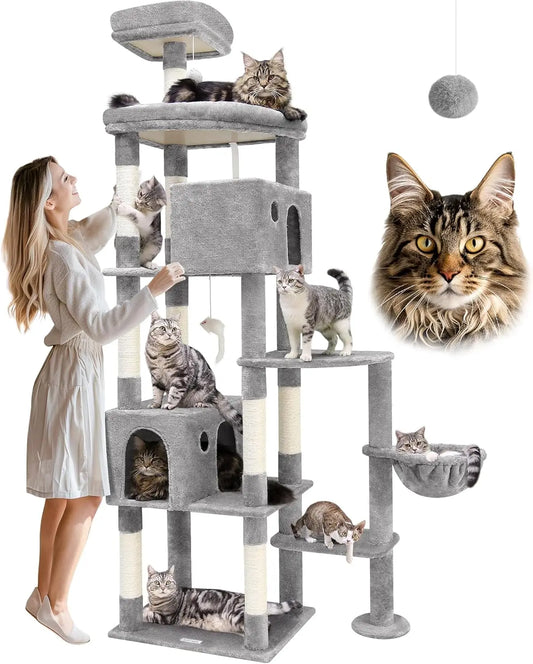 83" Tree for Indoor Cats Large Adult XXL Cat Tower