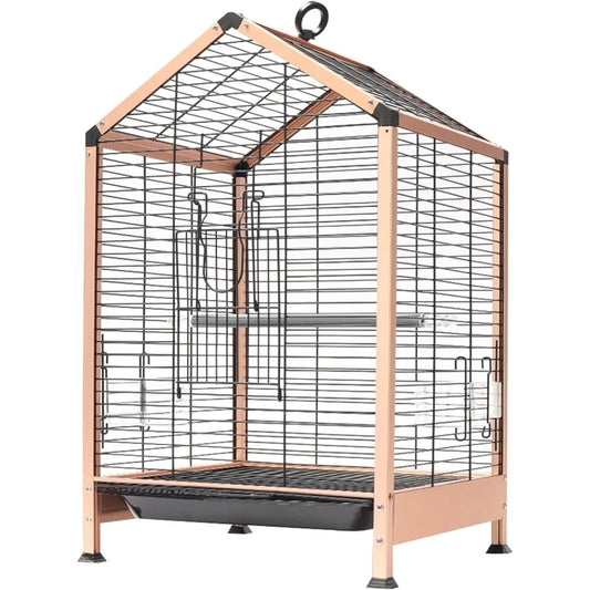 Rust Resistant Metal Cage with Rooftop Ladder