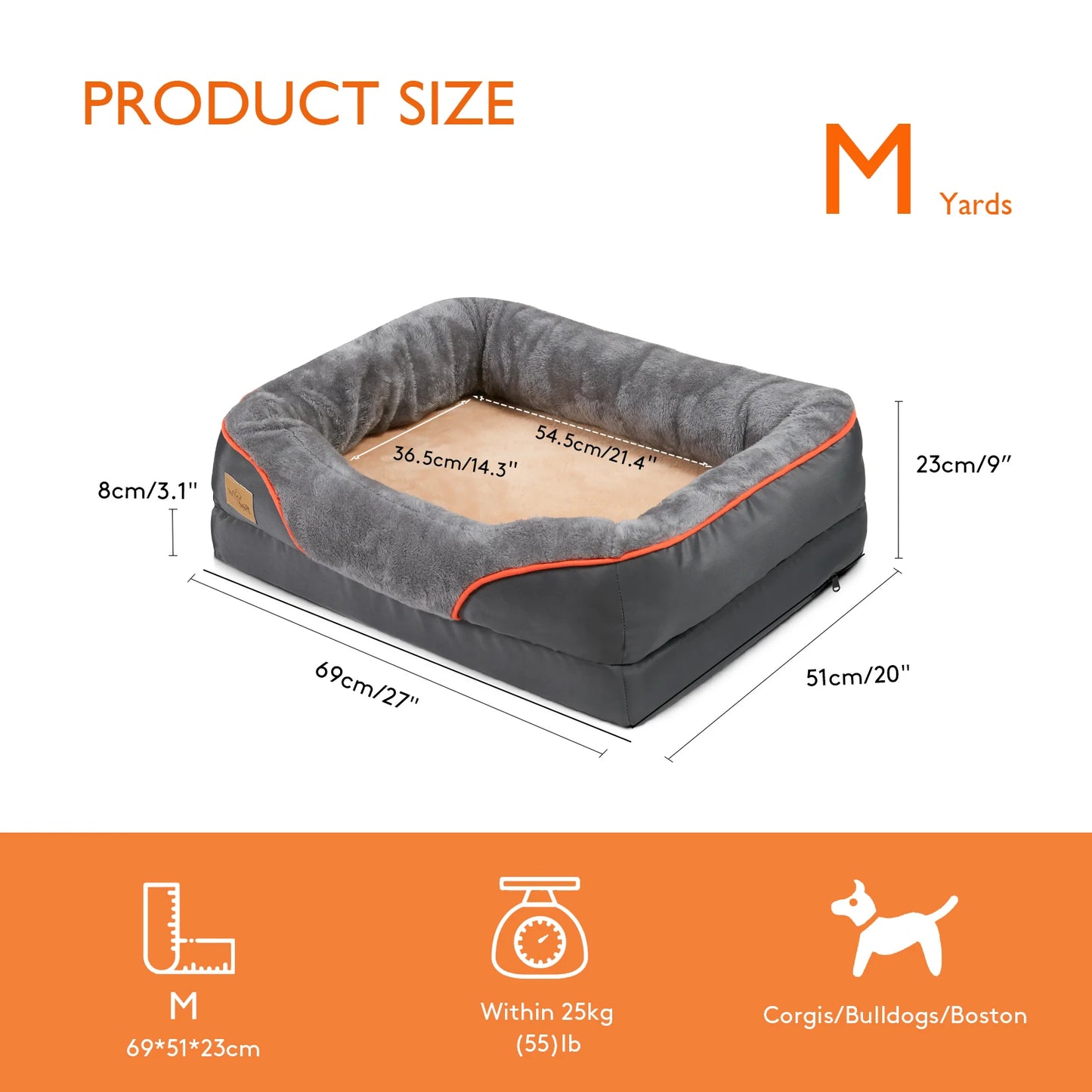 Jumbo Large Orthopedic Dog Bed