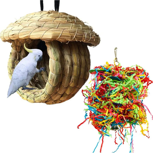 Hanging Bird Nest Grass Hut
