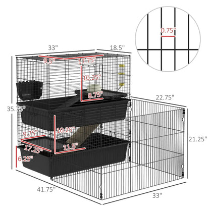 Small Animal Cage for Rabbits Guinea Pigs Ferrets & More