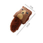 Cartoon fox shaped cat toy