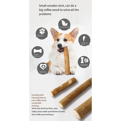 Coffee Wooden Dog Chew Toy