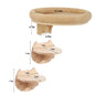 Cat Wall Mounted Solid Wooden Furniture Climbing Ladder and Cat Hammock