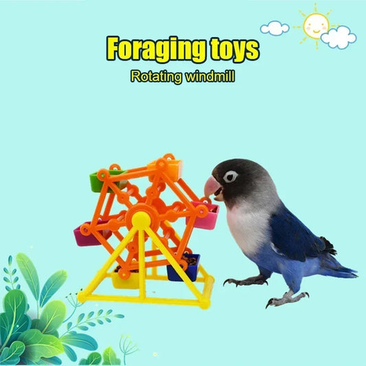 Rotating Training Bird Foraging Toy