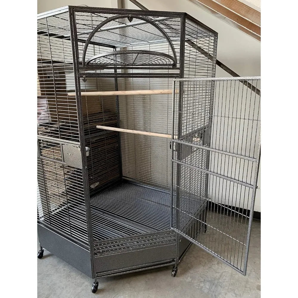 Parrot Escape Jumbo Corner Bird Cage