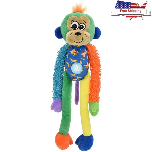 Colorful Plush Monkey Dog Toy 18 Inch