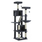 Multi-Level Plush Cat Condo with Scratching Posts