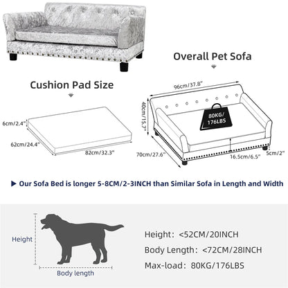 Heavy Duty Large Raised Sofa Dog Bed