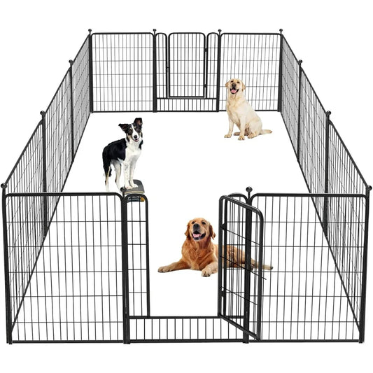 40" Height Portable Dog Fence 12 Panels