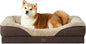 42 Inch Grey XL Memory Foam Dog Bed