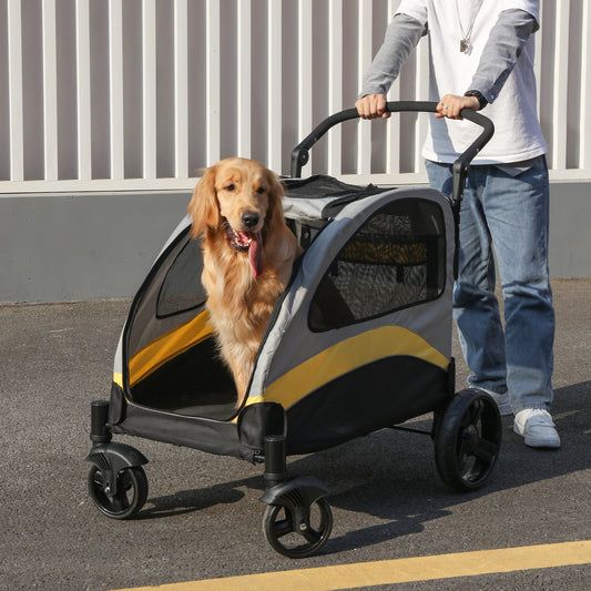 Portable Dog Stroller for Large Dogs Foldable