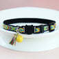 Adjustable collar with tassels and bells embellished pet collar