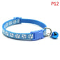 Cute Paw Print Adjustable Bell Pets Collar