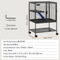 64.6" Rolling Large 4-Tier Critter Nation Cage