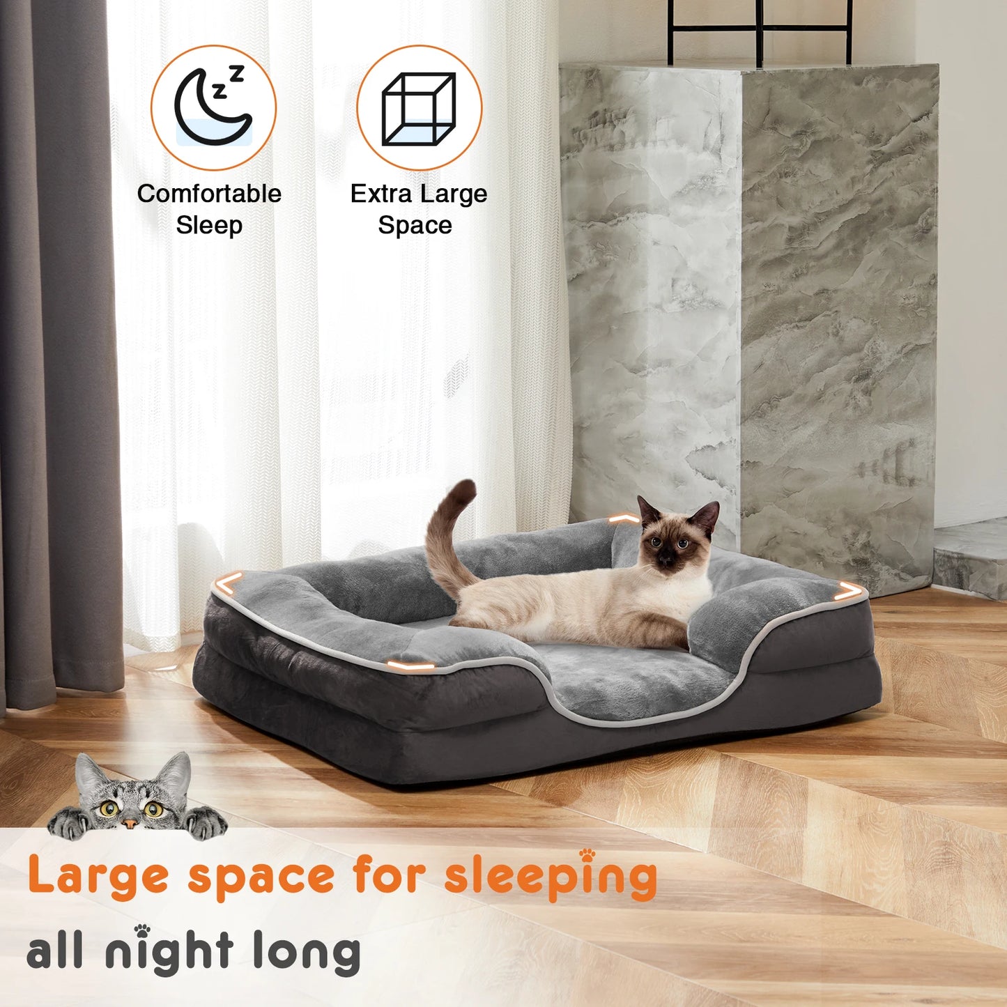 Orthopedic Memory Foam Pet Bed