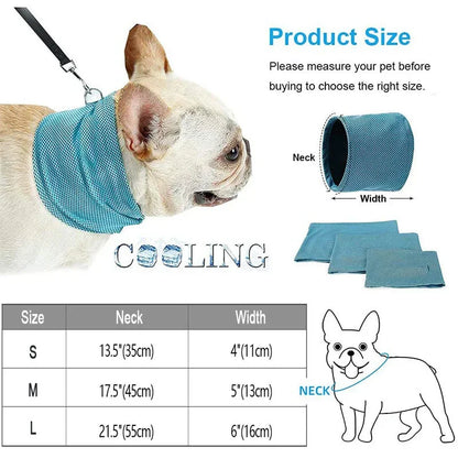 Reusable Instant Cooling Bandana with Leash Hole
