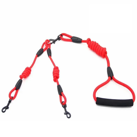 Small Nylon Double lead leash