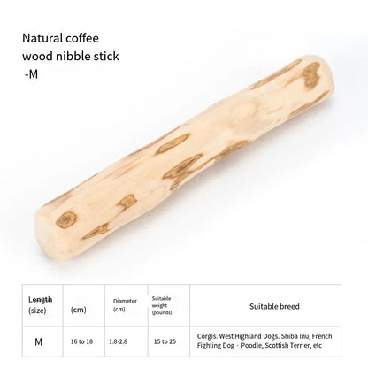 Coffee Wooden Dog Chew Toy