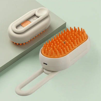 Cat Steam Brush Steamy Dog Brush 3 in 1 Electric