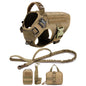 Military Dog Harness Leash Bags Set