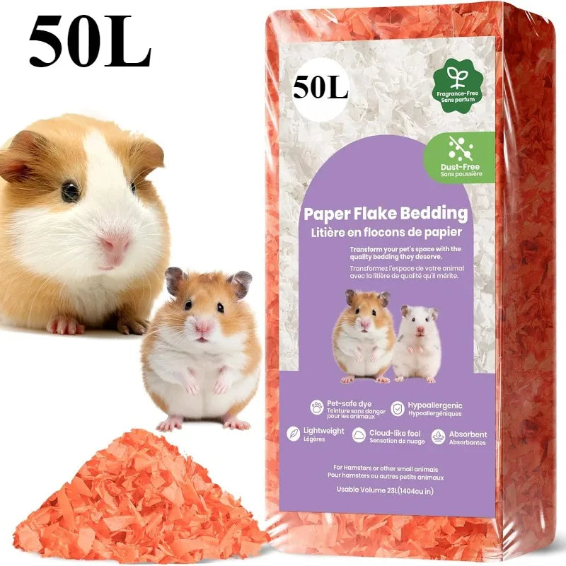 23L/50L Paper Small Pet Bedding Odor Control
