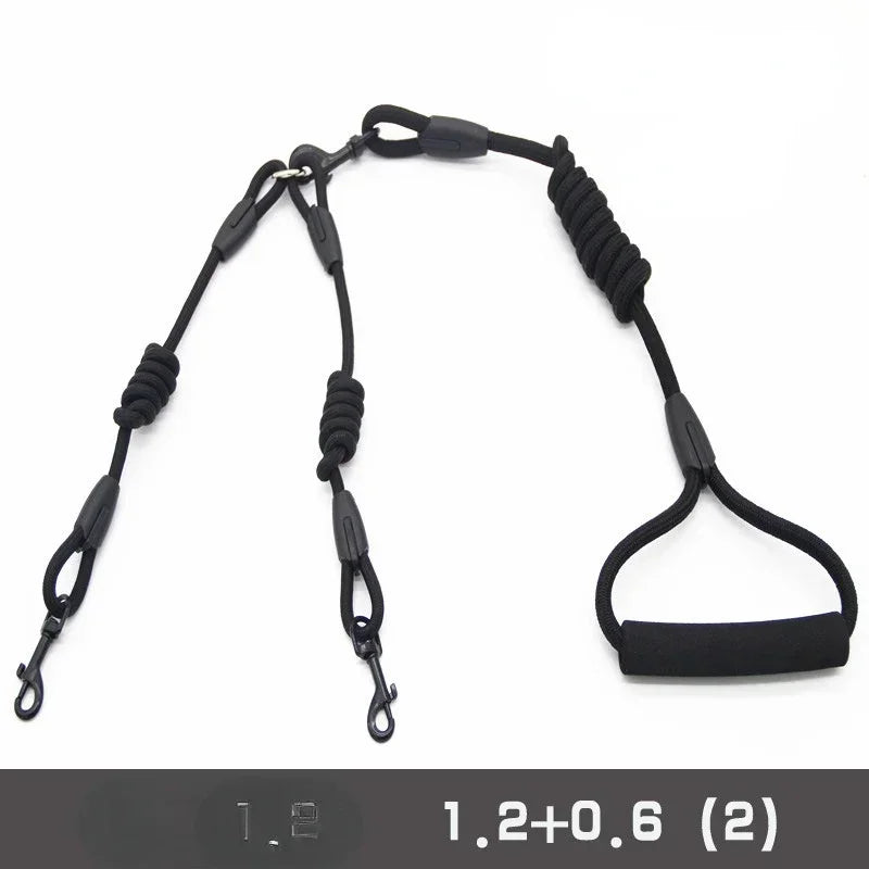 Small Nylon Double lead leash