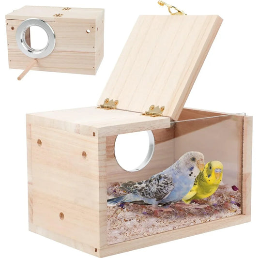 Transparent Nesting Box Bird House