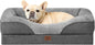 42 Inch Grey XL Memory Foam Dog Bed