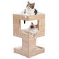 Modern Cat Tree with Scratcher Board, Furniture Bed