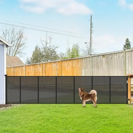 Tall Retractable Dog Gate 155" Extra Wide
