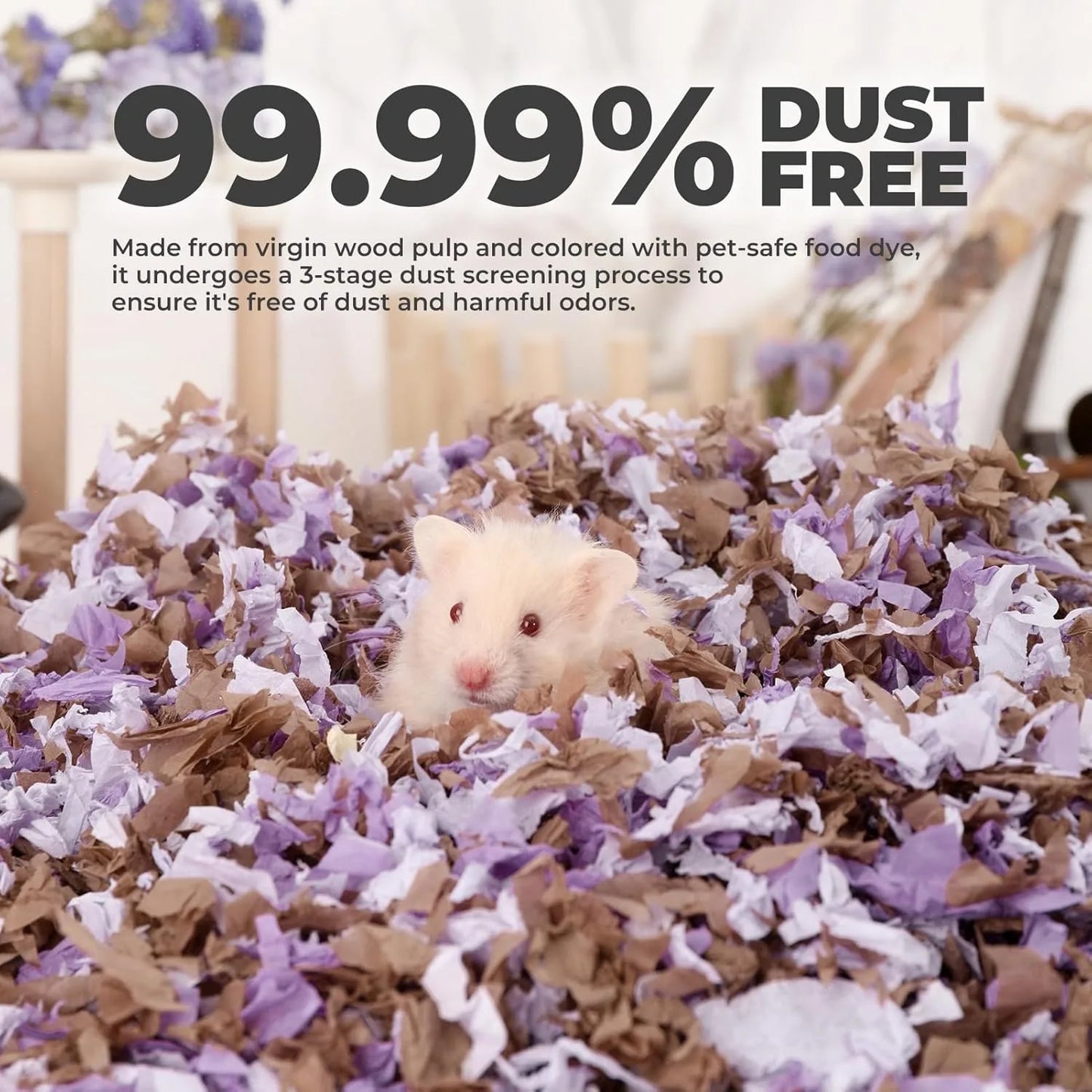 23L/50L Paper Small Pet Bedding Odor Control