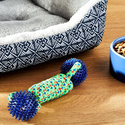 Chew Toy with Rope Coil and Spiky Balls