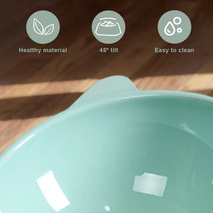 Tilted Food Bowl- Elevated Raised Dog Bowl Non Slip