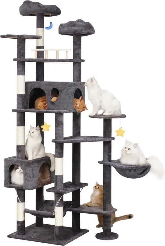 85in Giant Cat Tree for Indoor Cats