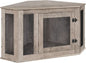 Wooden Dog Kennel End Table