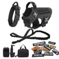 Tactical Dog Harness Collar Leash Bags Patches Set