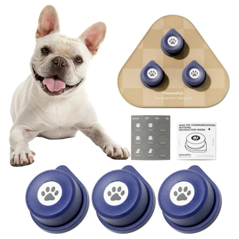 Dog Talking Button Set with Mat- 12 Pack