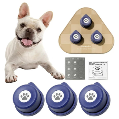 Dog Talking Button Set with Mat- 12 Pack