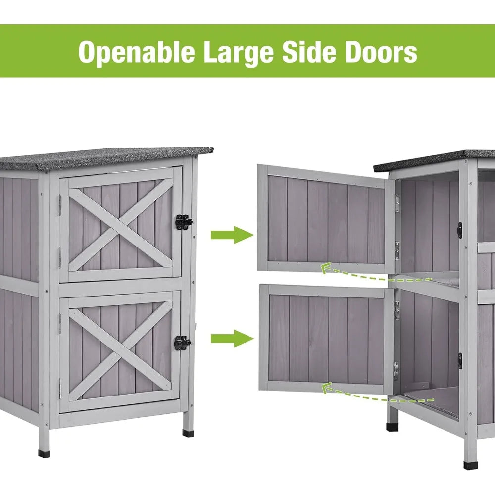 2 Story Cat Catio Enclosure Weatherproof