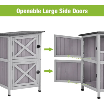 2 Story Cat Catio Enclosure Weatherproof