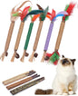 Cat gritting toy, 12 packs of natural silver vine sticks