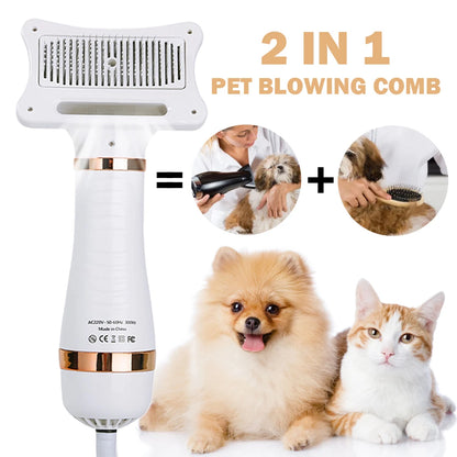 2 in 1 Portable Low Noise Hair Dryer Comb
