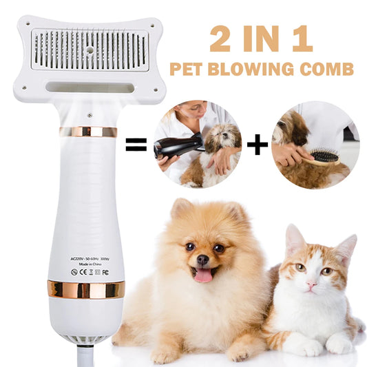 2 in 1 Portable Low Noise Hair Dryer Comb