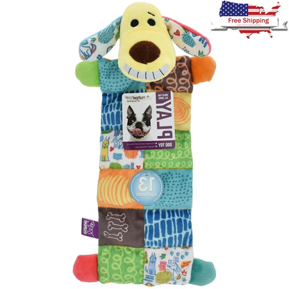 Plush Dog Toy Smiling Loofa Mat 12"