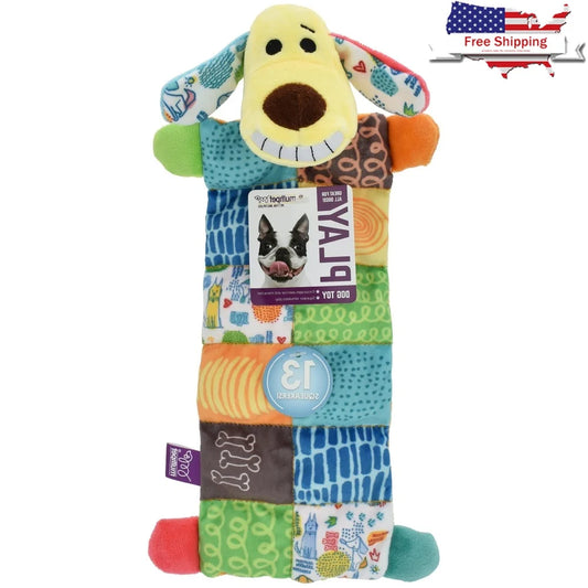 Plush Dog Toy Smiling Loofa Mat 12"