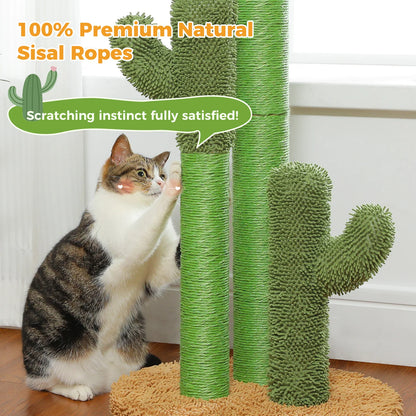 Cat Scratching Post with 3 Natural Scratching Poles